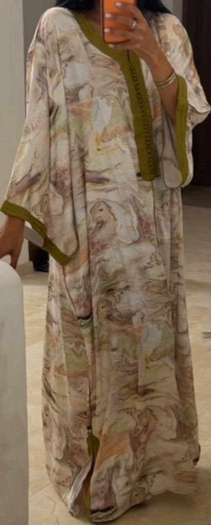ROBE OLIVE IMPÉRIALE