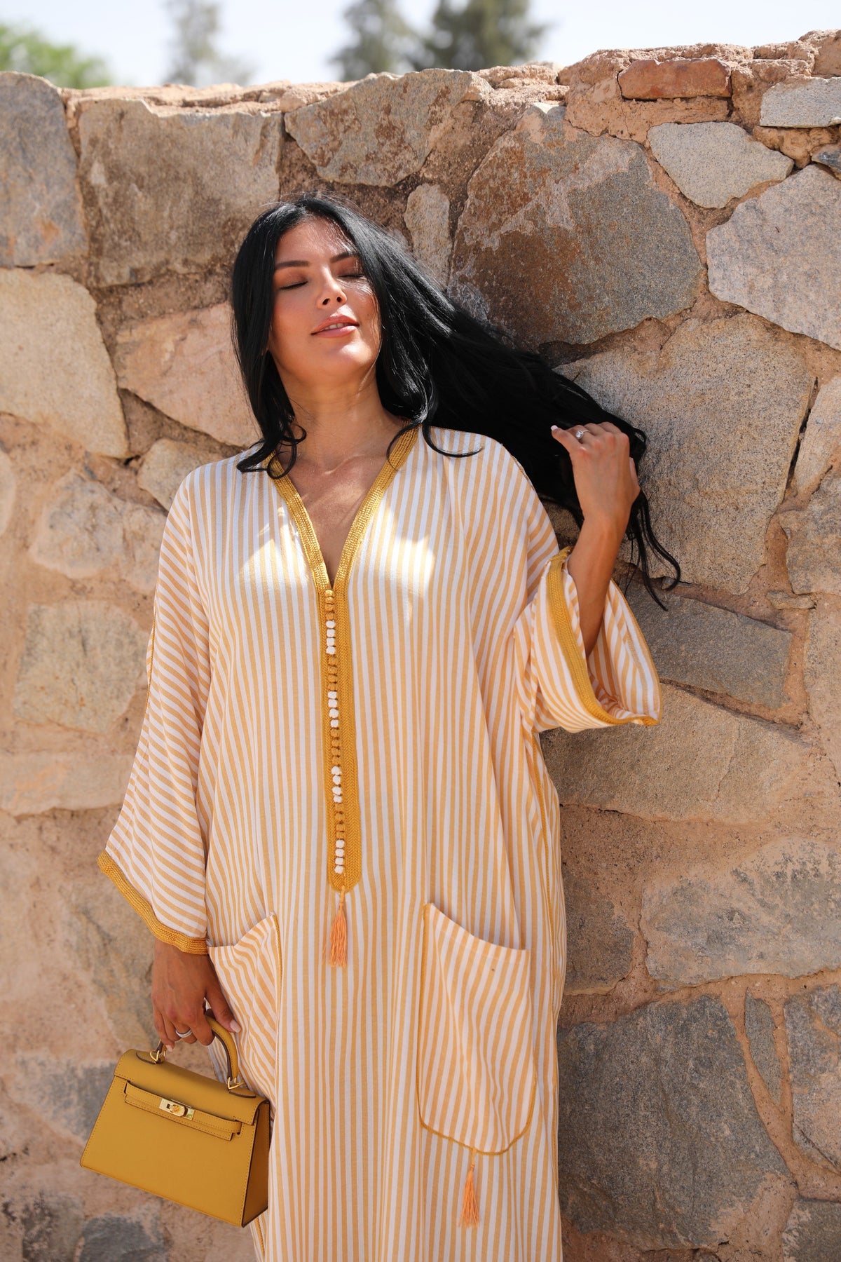 GANDOURA SABLE DORÉ💛🧡
