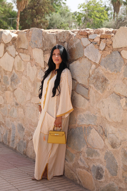 GANDOURA SABLE DORÉ💛🧡