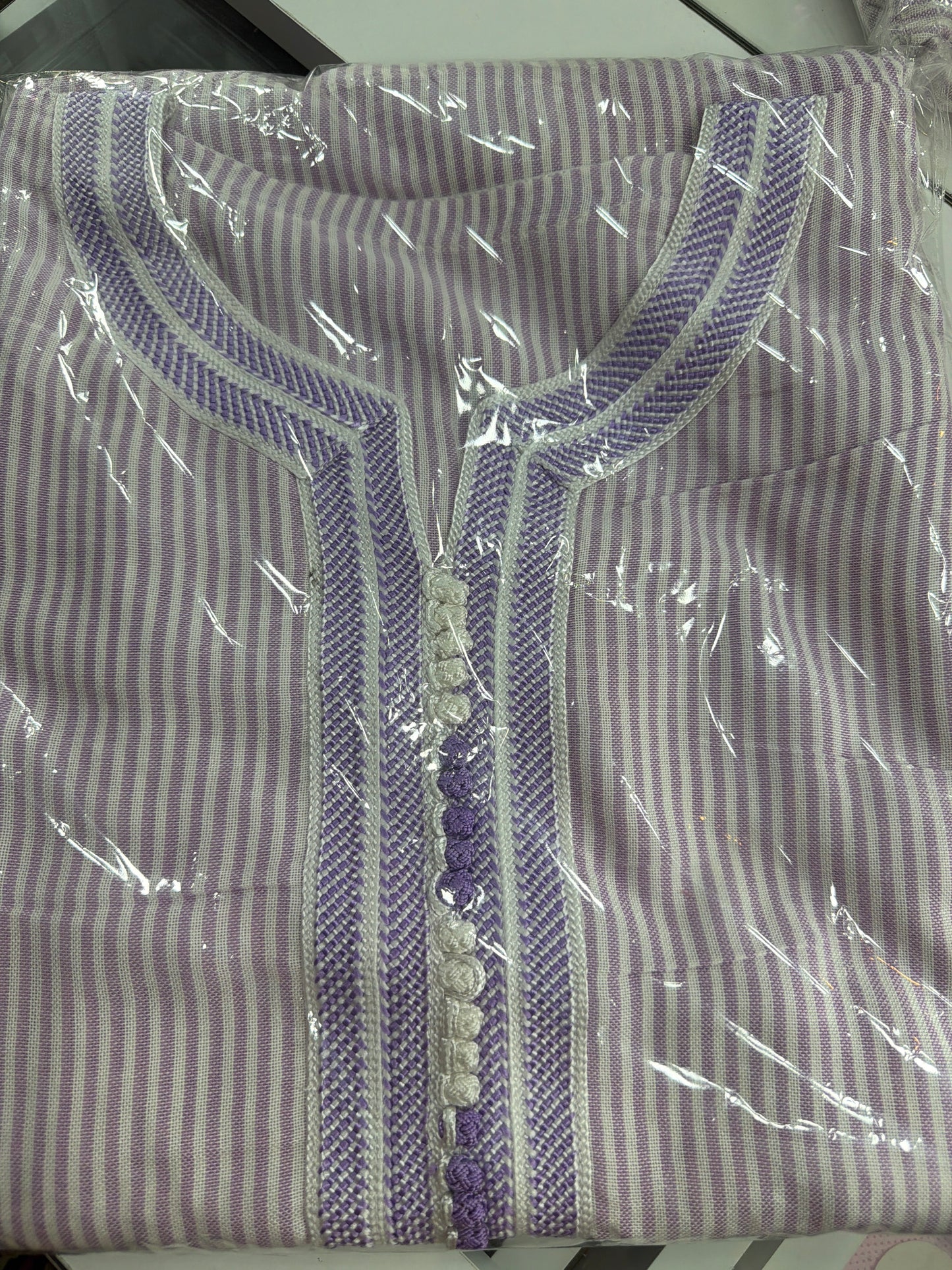 GANDOURA POCHES VIOLETTE💜