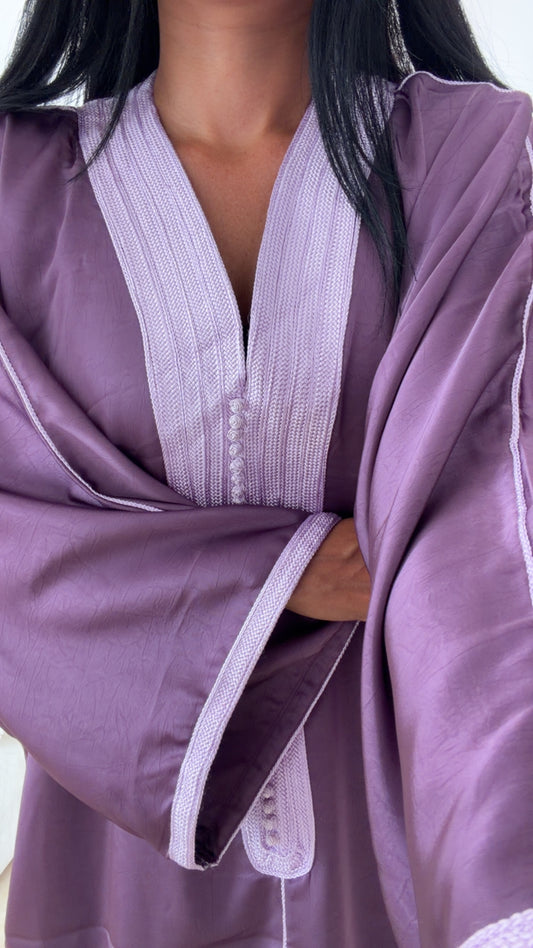 GANDOURA SATINÉE VIOLETTA💜